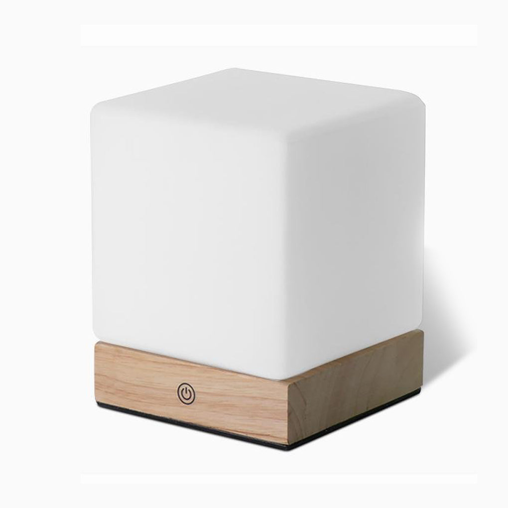 GloedCube Draadloze LED Tafellamp – Modern en Energiezuinig