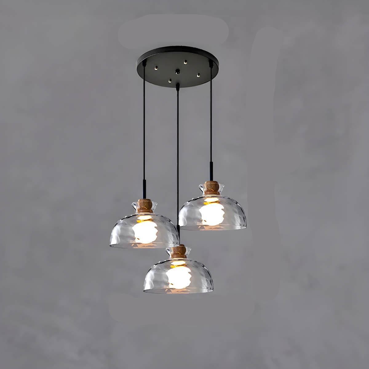 LuxeGlow Chique Glazen Kroonluchter - Modern Elegante Glazen Plafondlamp