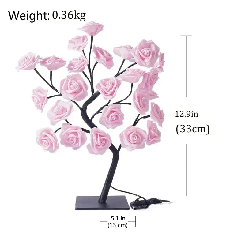 Romantische Rozen Tafellamp - Warm Licht & Elegantie