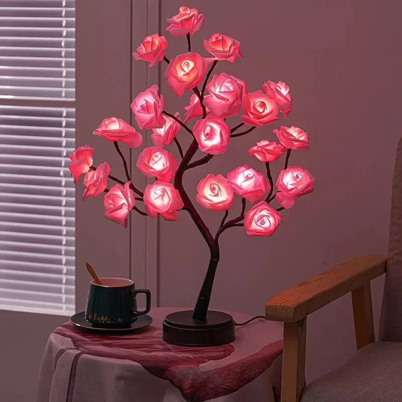 Romantische Rozen Tafellamp - Warm Licht & Elegantie