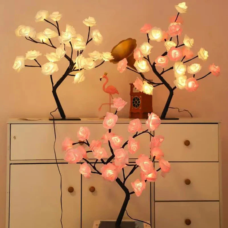 Romantische Rozen Tafellamp - Warm Licht & Elegantie