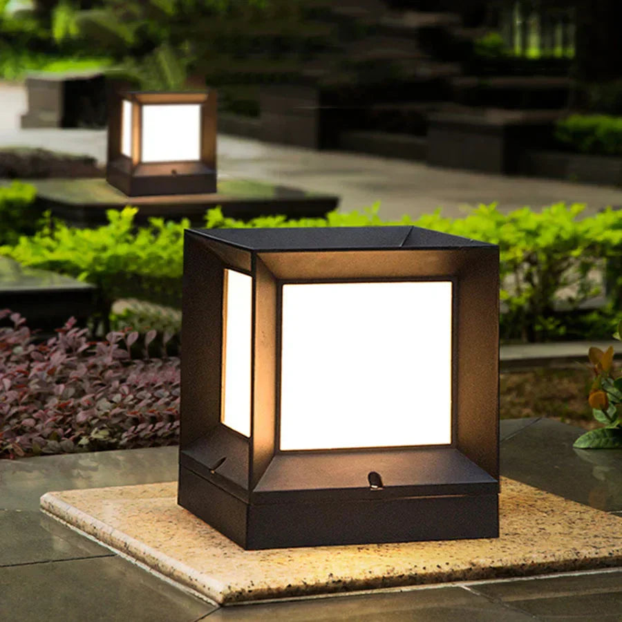 EclatPorte Lamp - Elegante Zonne-Lantaarn voor Uw Oprit