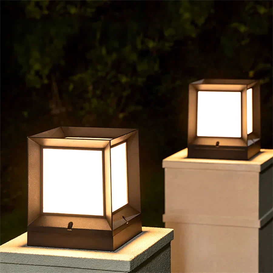 EclatPorte Lamp - Elegante Zonne-Lantaarn voor Uw Oprit