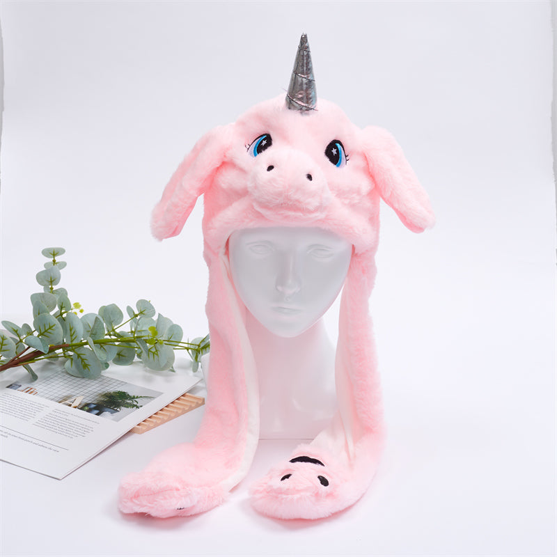 BunnyBounce Hat – Schattige Muts met Beweegbare Oortjes