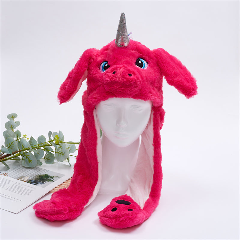 BunnyBounce Hat – Schattige Muts met Beweegbare Oortjes