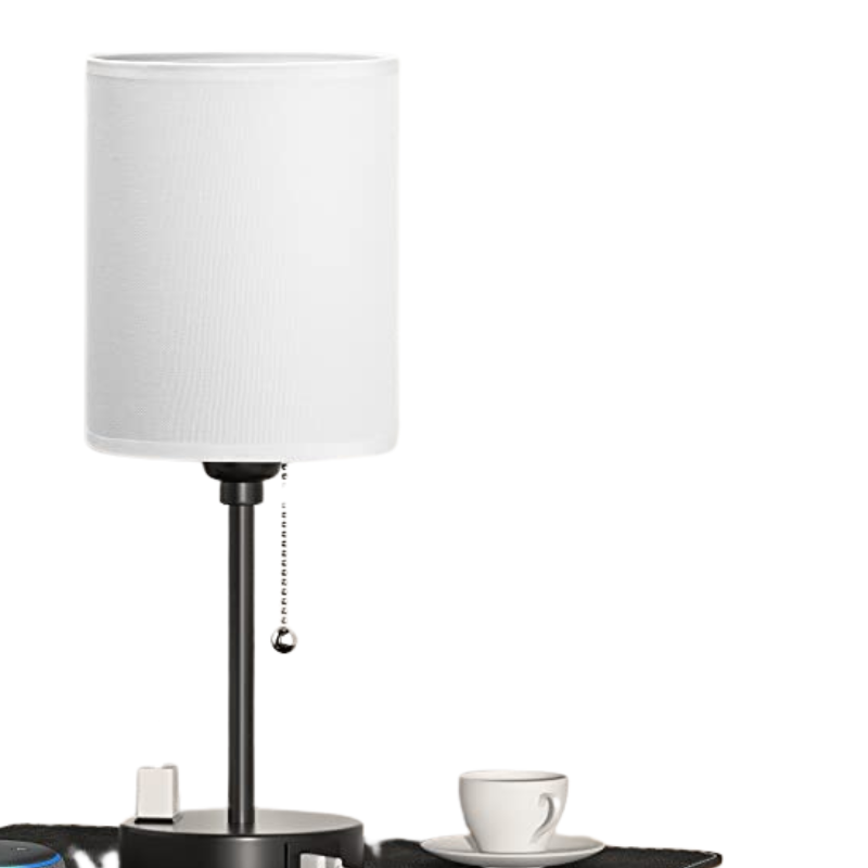 Elegante Tafellamp met Slimme Oplaadmogelijkheden en Drie Kleuren