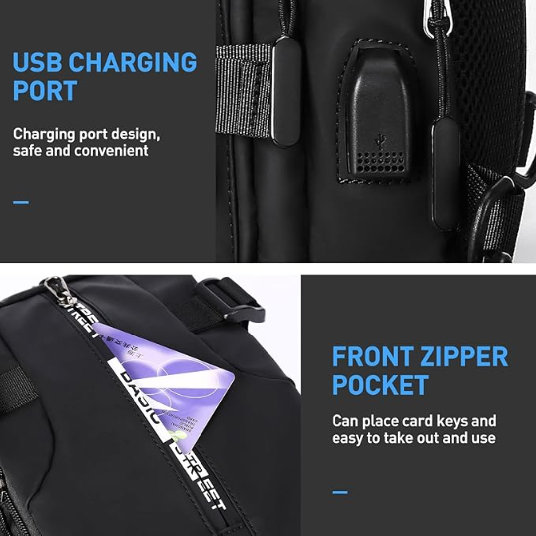 UrbanLite - Stijlvolle Crossbody Rugzak voor Dagen in de Stad