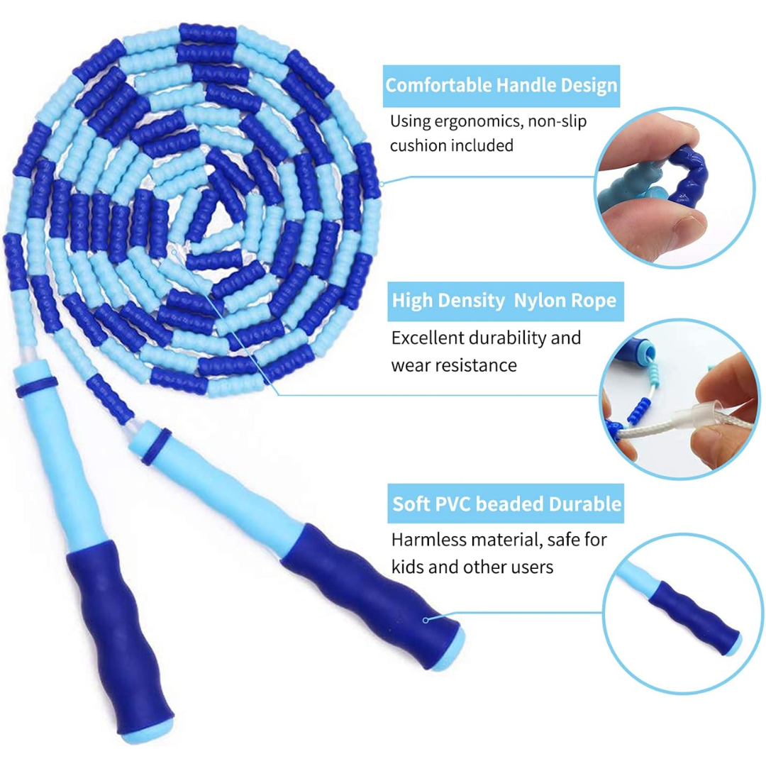 FlexiRope – Verstelbaar Beaded Springtouw voor Fitness