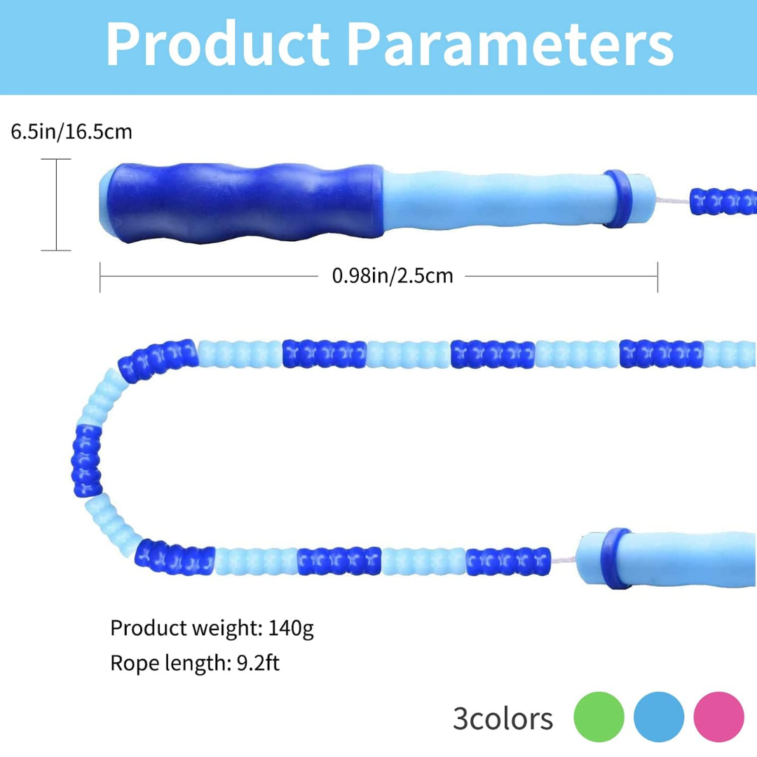FlexiRope – Verstelbaar Beaded Springtouw voor Fitness