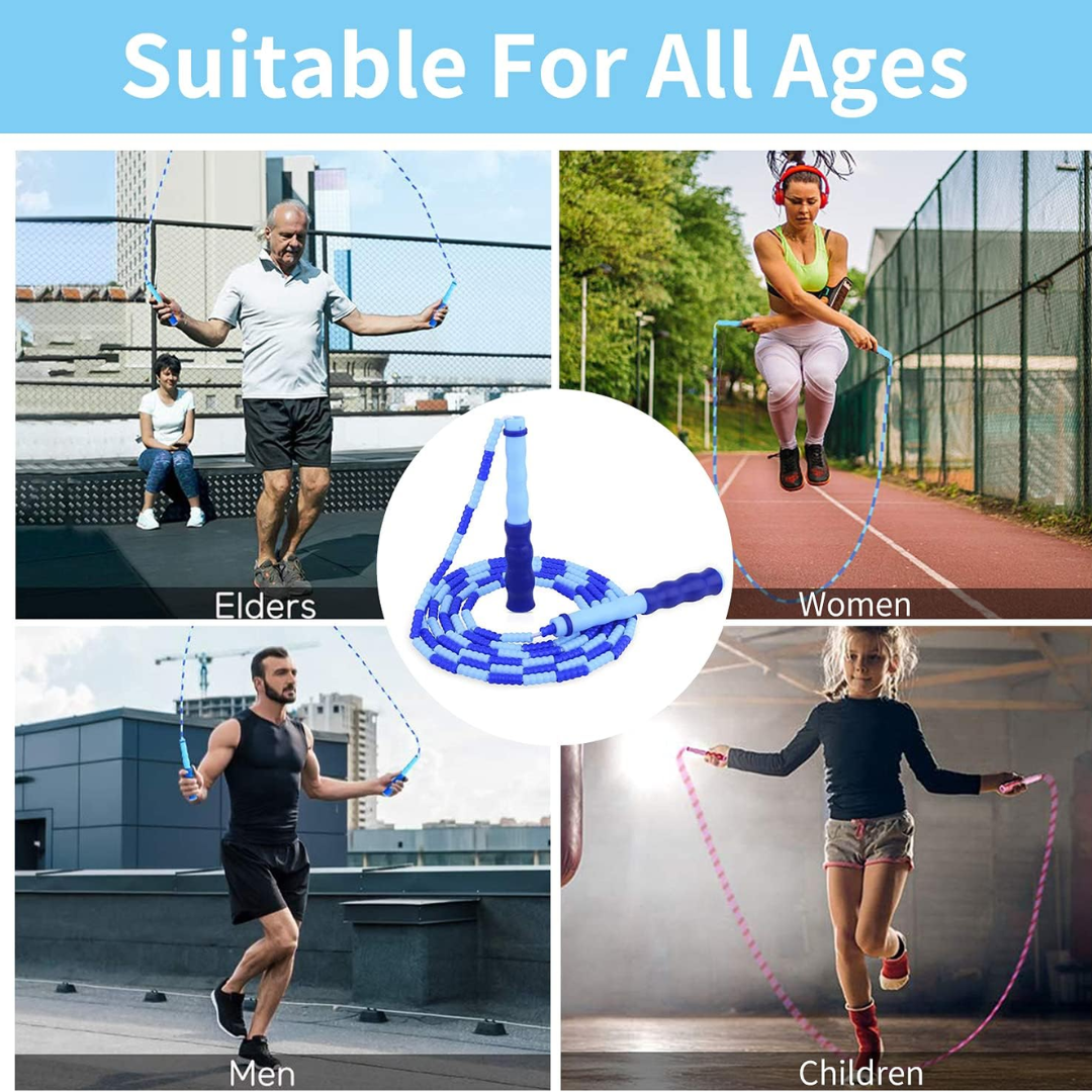 FlexiRope – Verstelbaar Beaded Springtouw voor Fitness