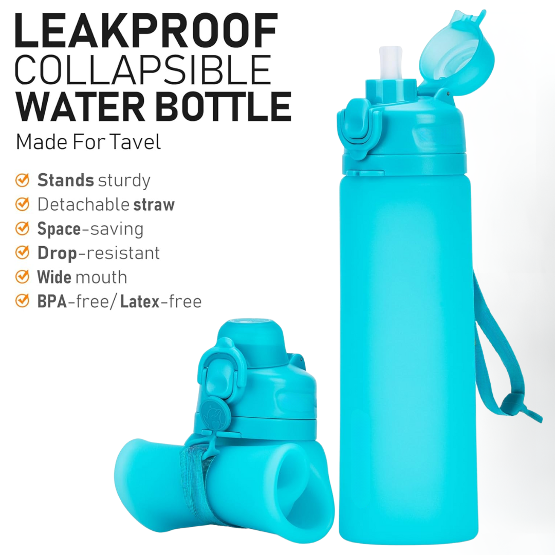 FlexiHydrate - Vouwbare Silicone Waterfles 600ml