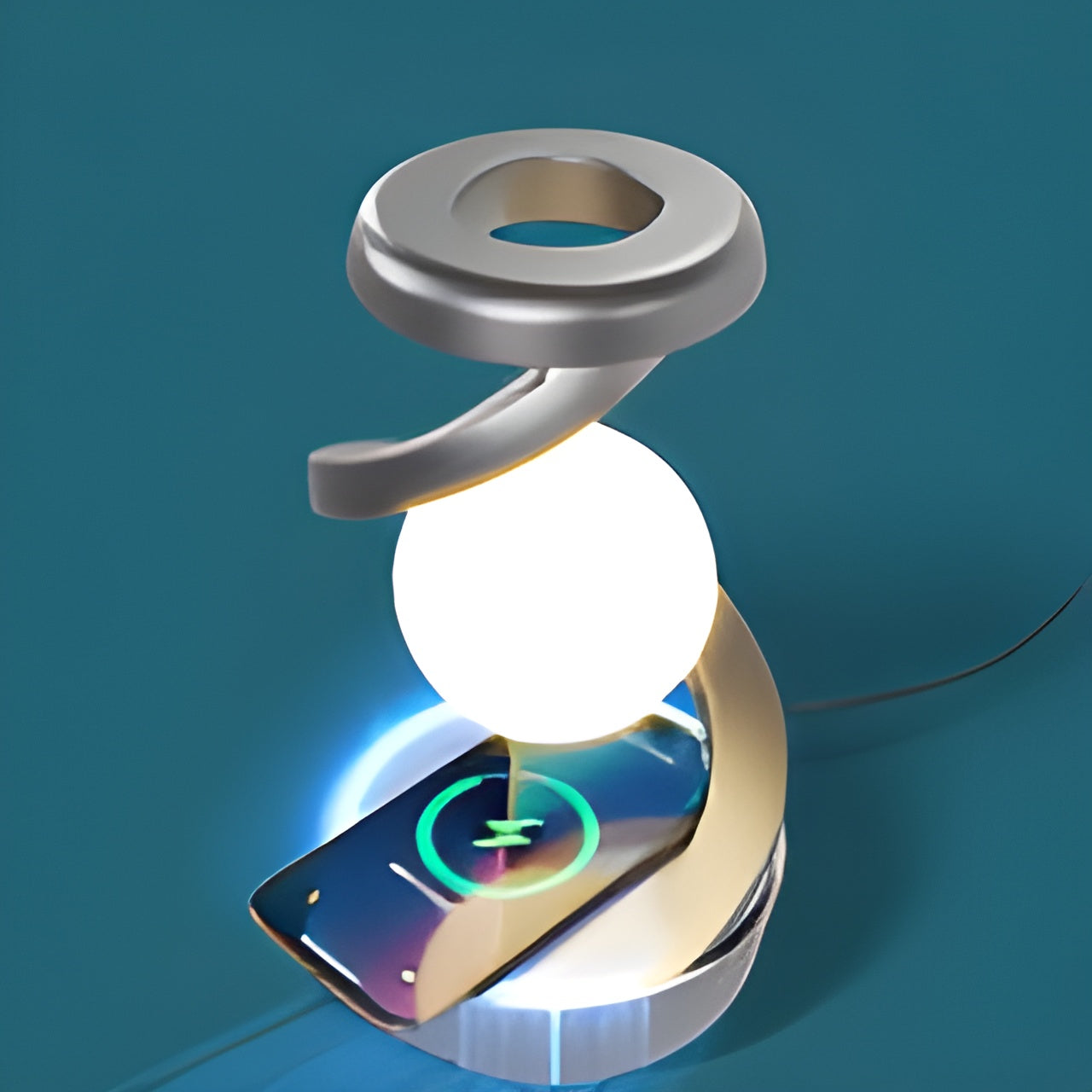 Futuristische FloatCharge Verlichtingswonder met Draadloze Oplader