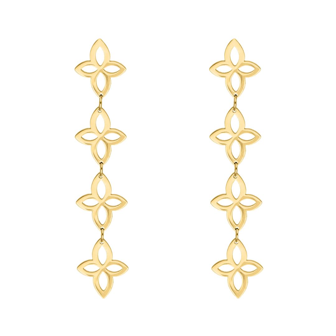 FloralGleam Earrings – Vintage Chic Sieraden