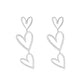 TripleHeart Earrings - Elegante & Trendy Oorbellen