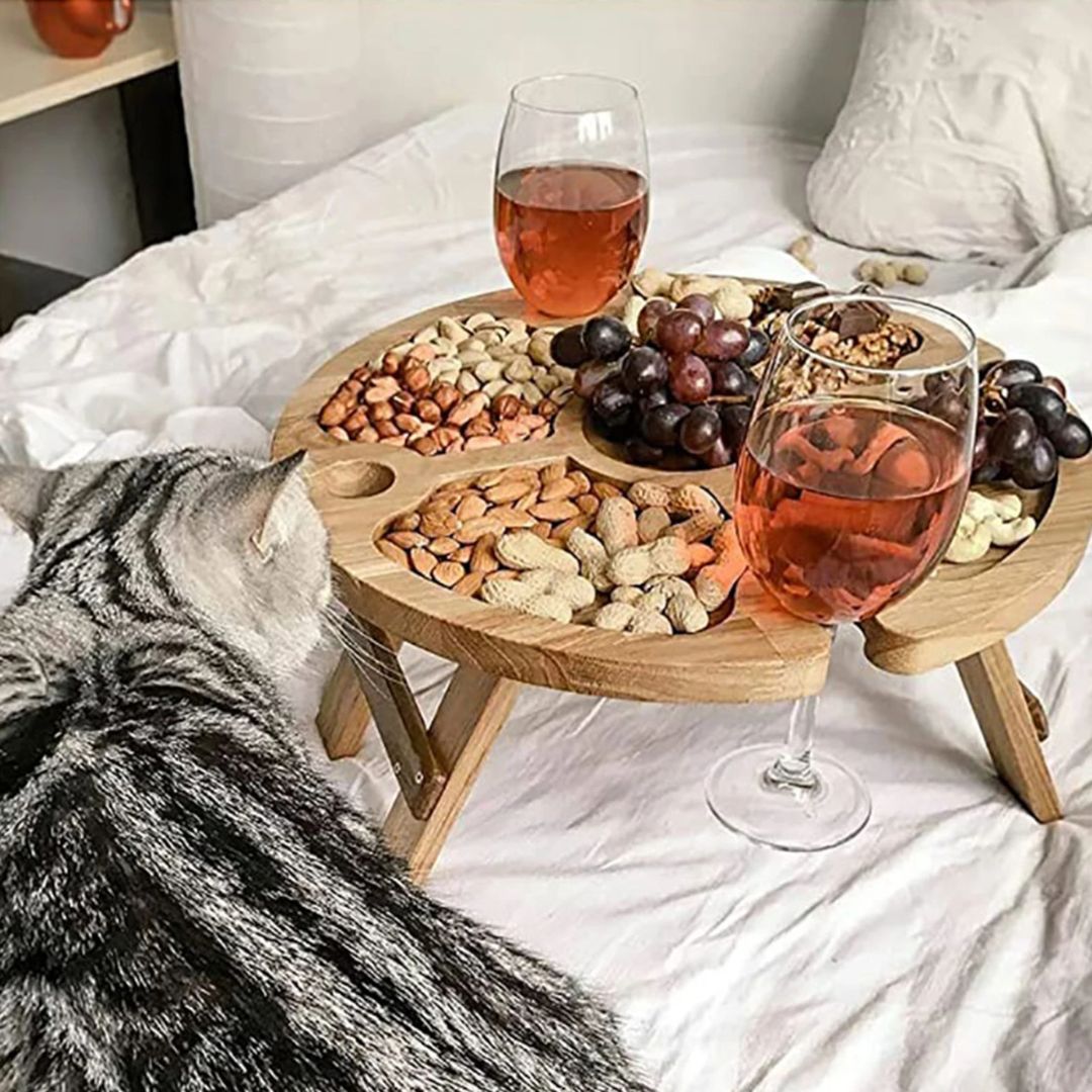 CheeseBoard Delights – Stijlvol Houten Picknick Accessoire