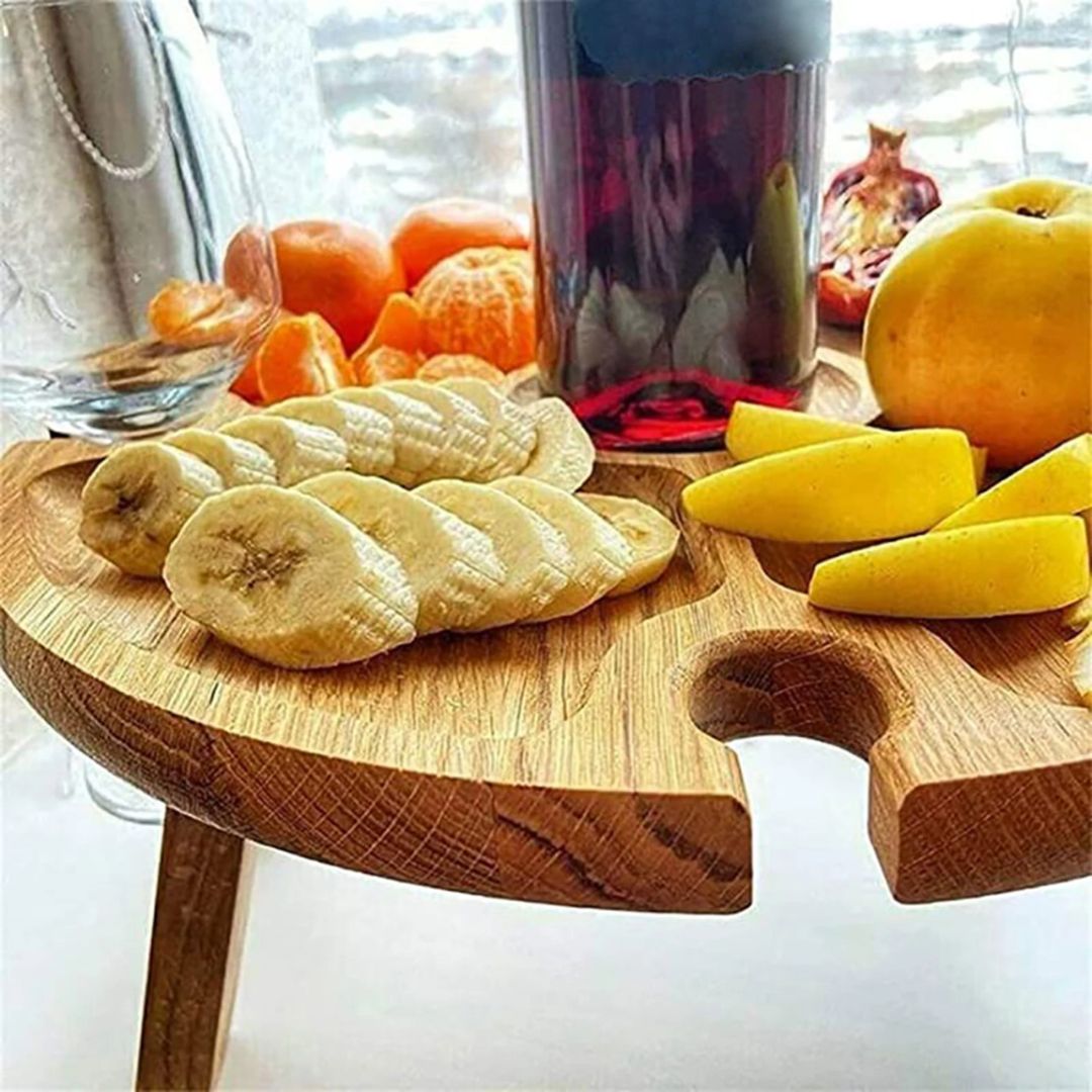 CheeseBoard Delights – Stijlvol Houten Picknick Accessoire