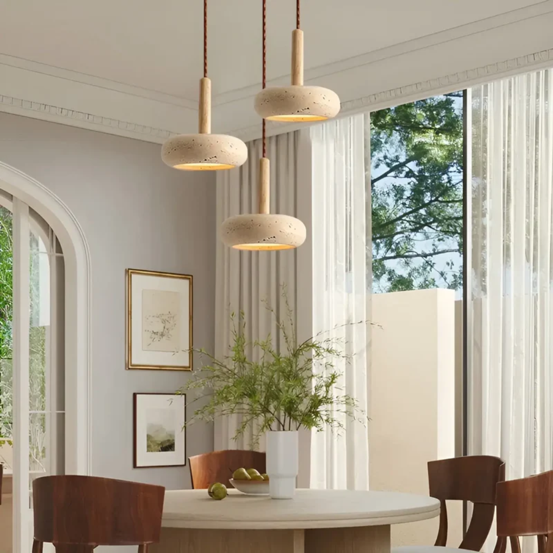 TranquilHalo - Retro LED Plafondlamp in Japans Design