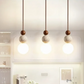 TravertineGlow - Elegante Mahonie Hanglamp voor Thuis