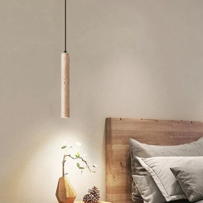 LumoLine – Wabi-Sabi Travertijn LED Kroonluchter