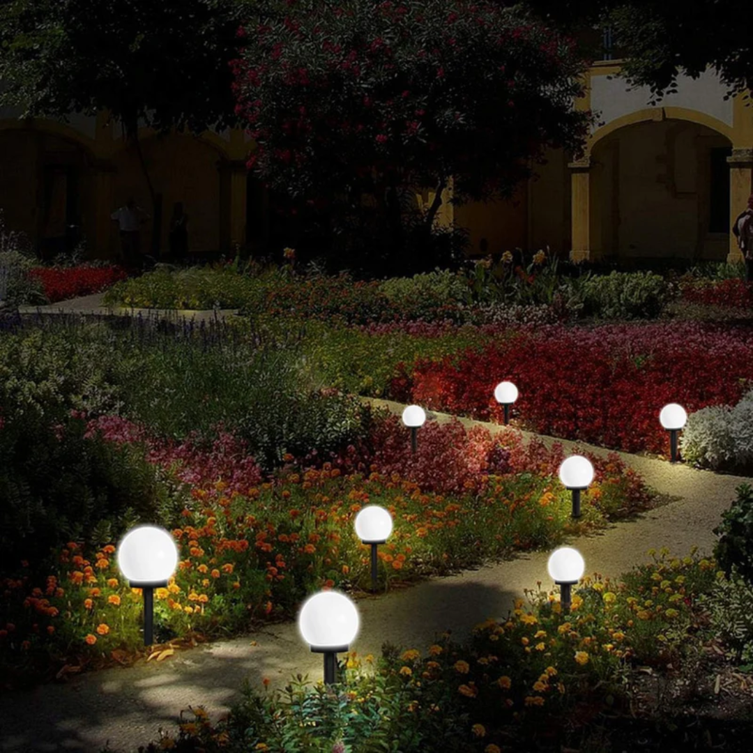 SunLuxe Orbs – Set van 3 Waterdichte Tuin LED Lichten