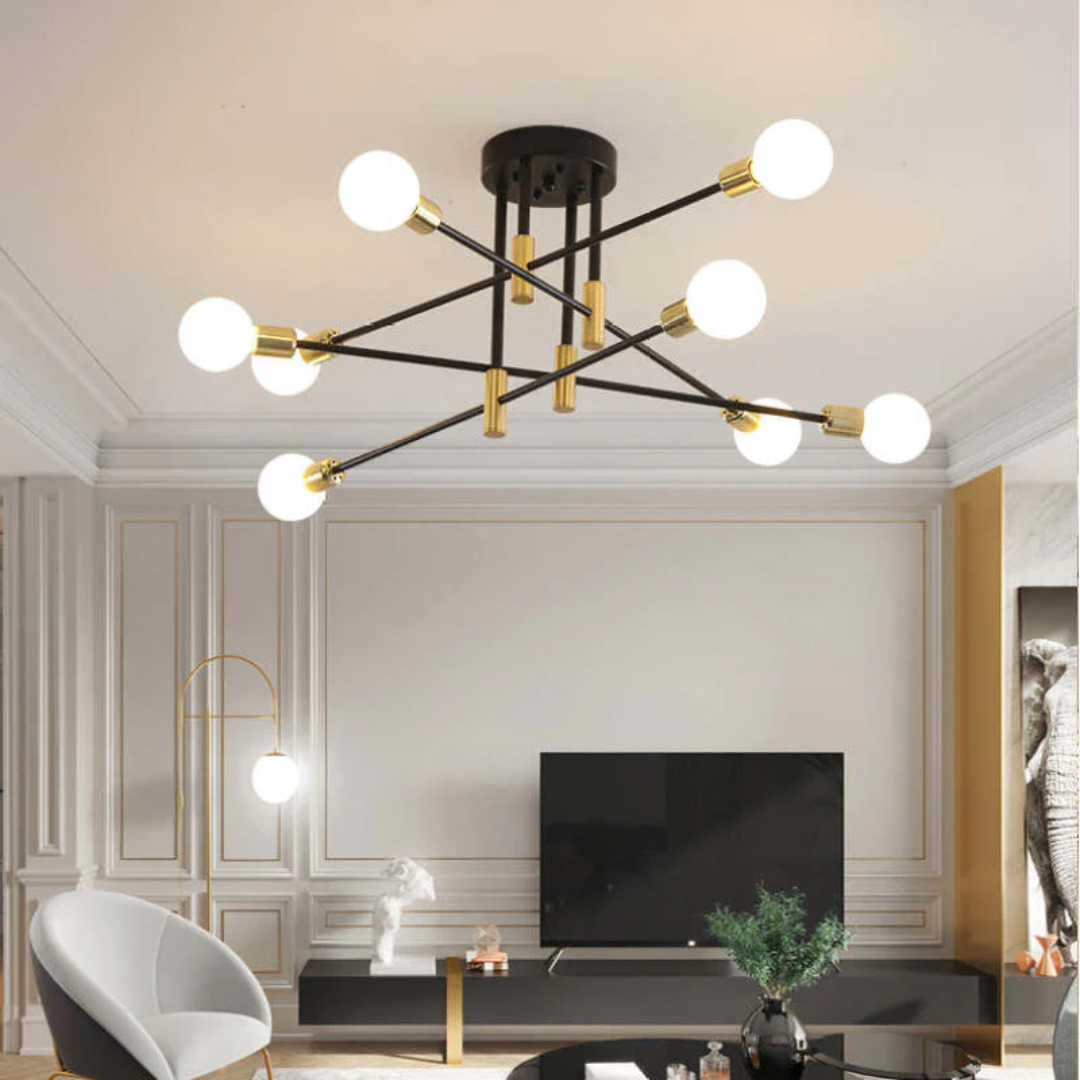 Lumière Royale – Luxe LED Plafondlamp voor Woonkamer
