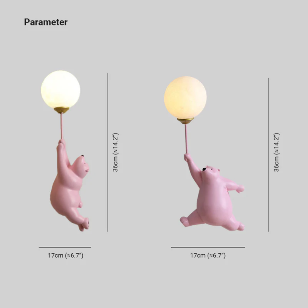 TeddyGlow - Stijlvolle LED Wandlamp voor de Muur