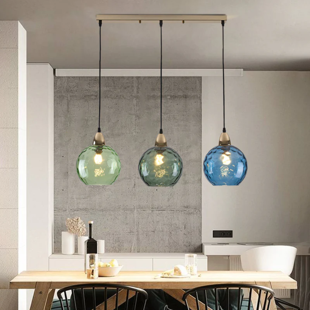 ClusterGlow - Elegante 3-Lamp Hanglamp voor Sfeerverlichting