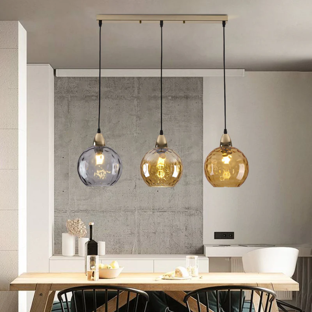 ClusterGlow - Elegante 3-Lamp Hanglamp voor Sfeerverlichting