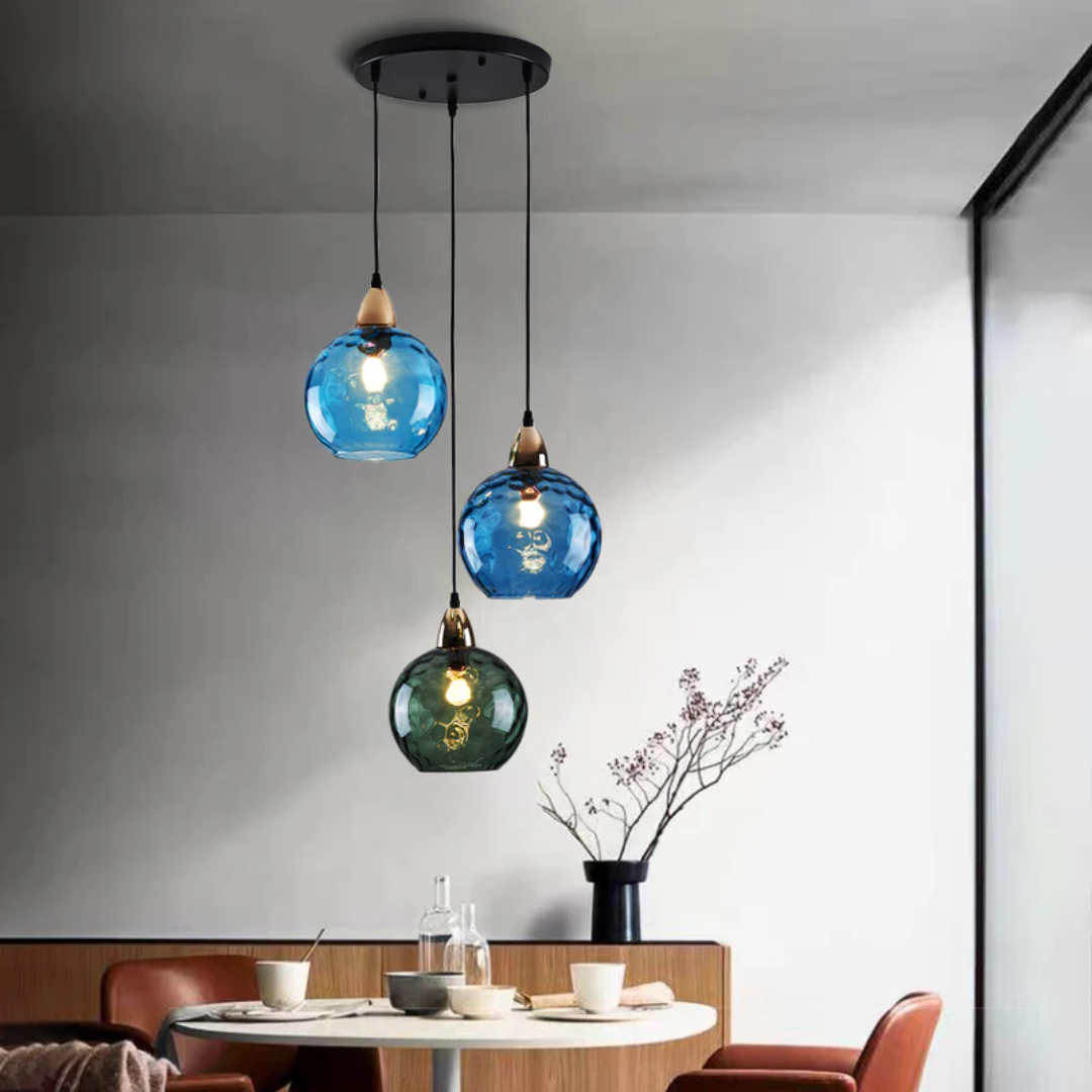 ClusterGlow - Elegante 3-Lamp Hanglamp voor Sfeerverlichting