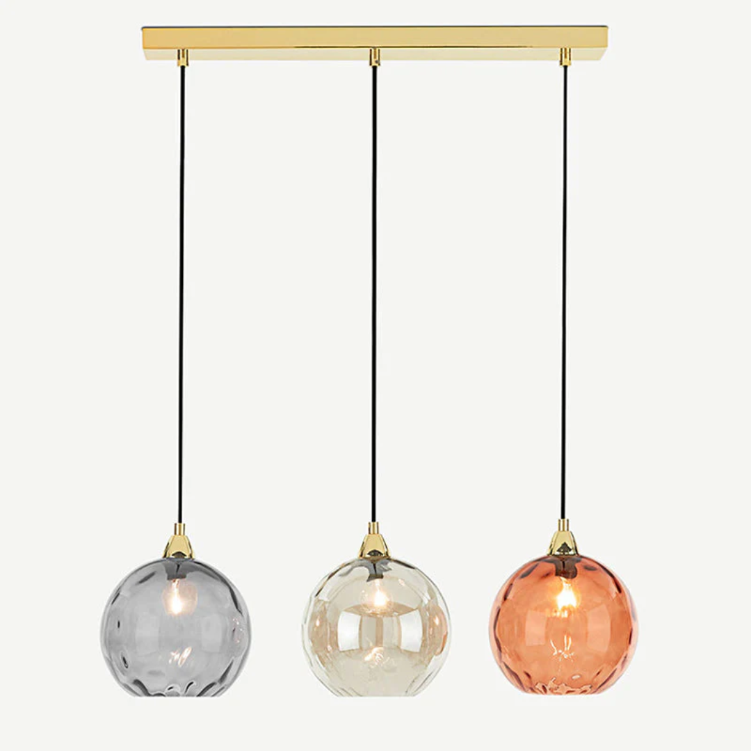 ClusterGlow - Elegante 3-Lamp Hanglamp voor Sfeerverlichting