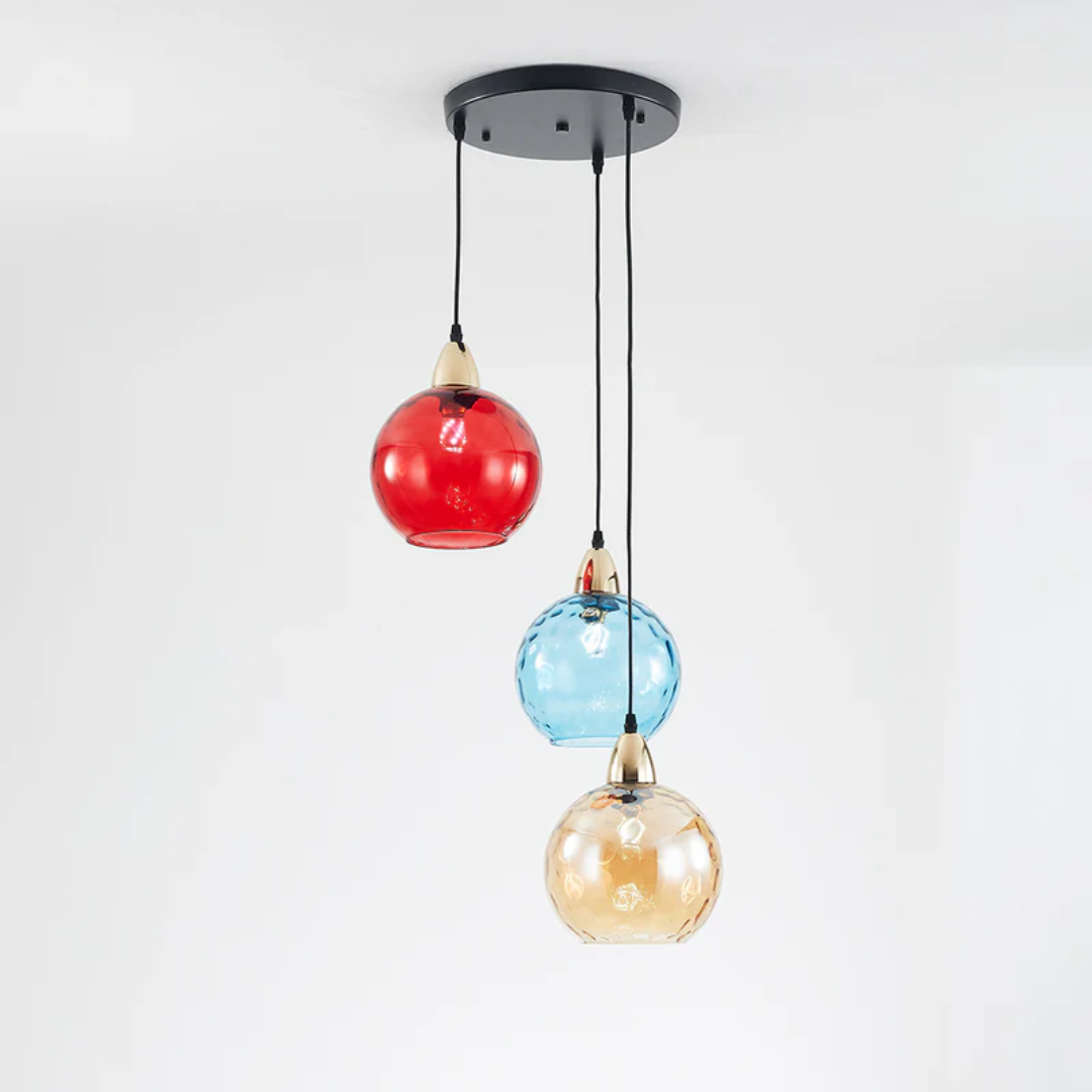 ClusterGlow - Elegante 3-Lamp Hanglamp voor Sfeerverlichting