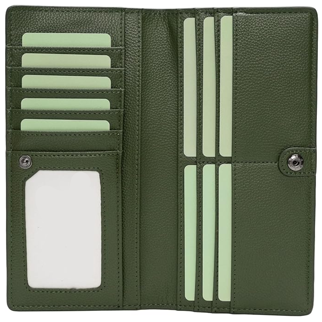 Renée Wallet - Ultra-dunne RFID Leren Portemonnee