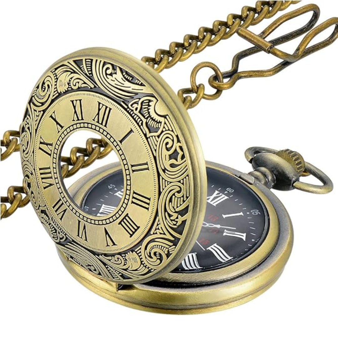 KevinWatch - Klassieke Retro Zakhorloge voor Mannen
