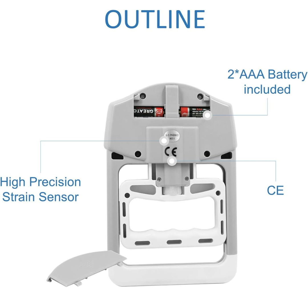 GripMaster - Digitale Hand Krachtmeter tot 90Kg