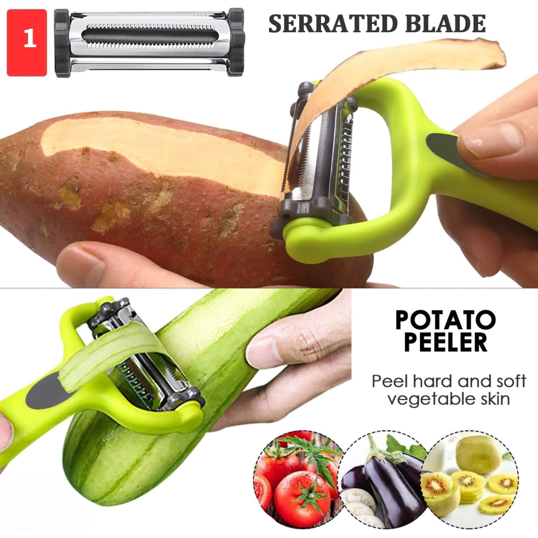 VeggieMaster - 3-in-1 Julienne Schiller voor Groenten