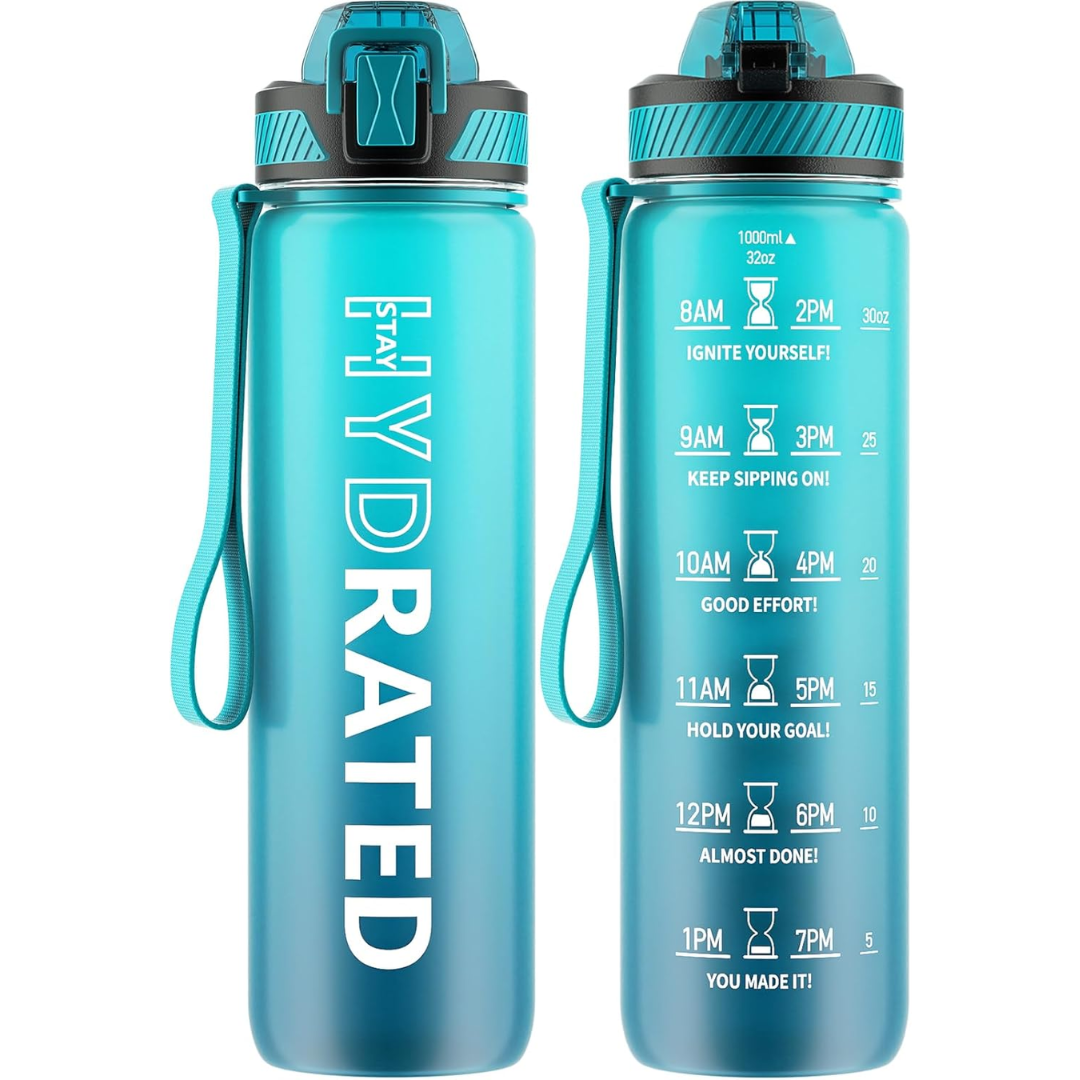 HydraFlow – Motiverende Sportfles met Rietje