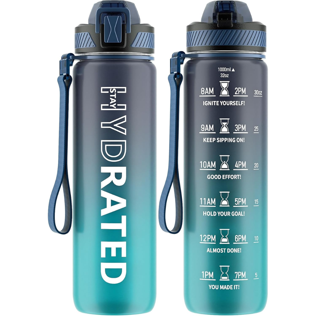 HydraFlow – Motiverende Sportfles met Rietje