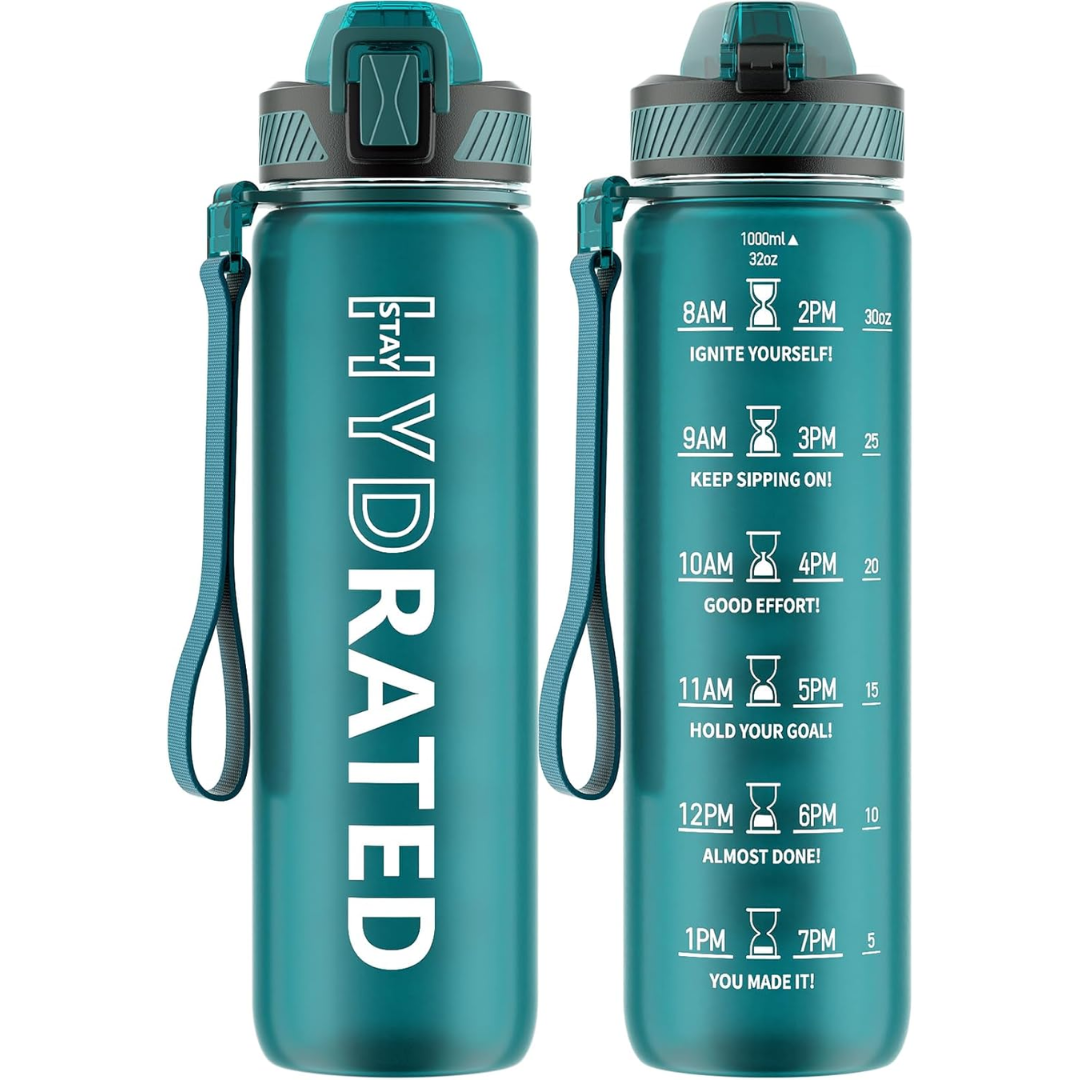 HydraFlow – Motiverende Sportfles met Rietje