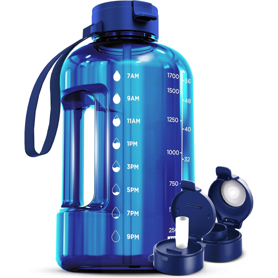 HydraMark - Elegante 2L Waterfles met Tijdsindicator