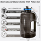 HydroBoost - Motivatie Waterfles met Tijdsmarkeringen