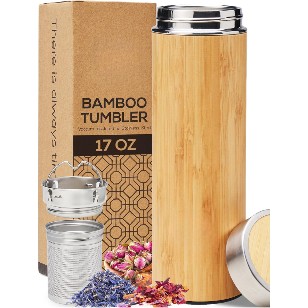 TeaFusion - Luxe Bamboe Thee Fles 500ml