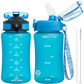 EcoFlow - Herbruikbare Tritan Waterfles met Rietje