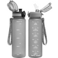EcoFlow - Herbruikbare Tritan Waterfles met Rietje