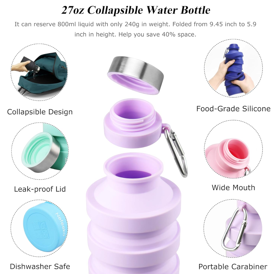 FlexiHydrate - Duurzame Opvouwbare Waterfles