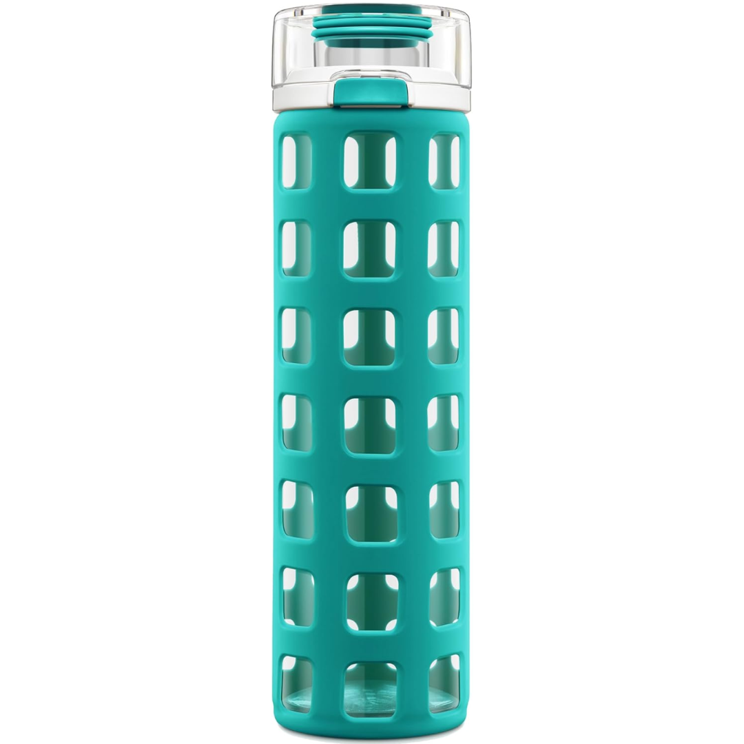 PureSip – Duurzame Glazen Waterfles met Flipdeksel