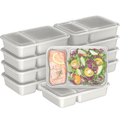 EcoBox - Duurzame 2-Compartiment Voedselcontainers Set