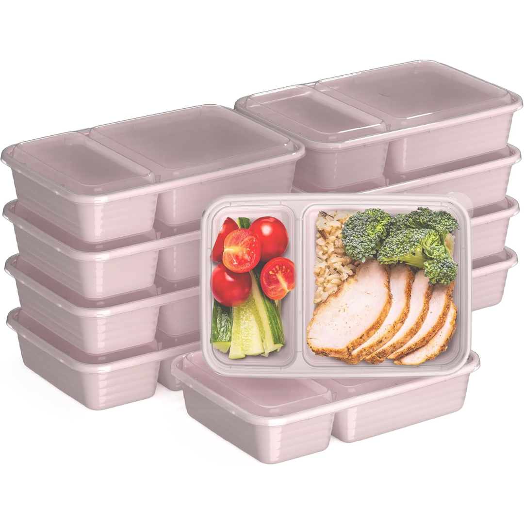 EcoBox - Duurzame 2-Compartiment Voedselcontainers Set