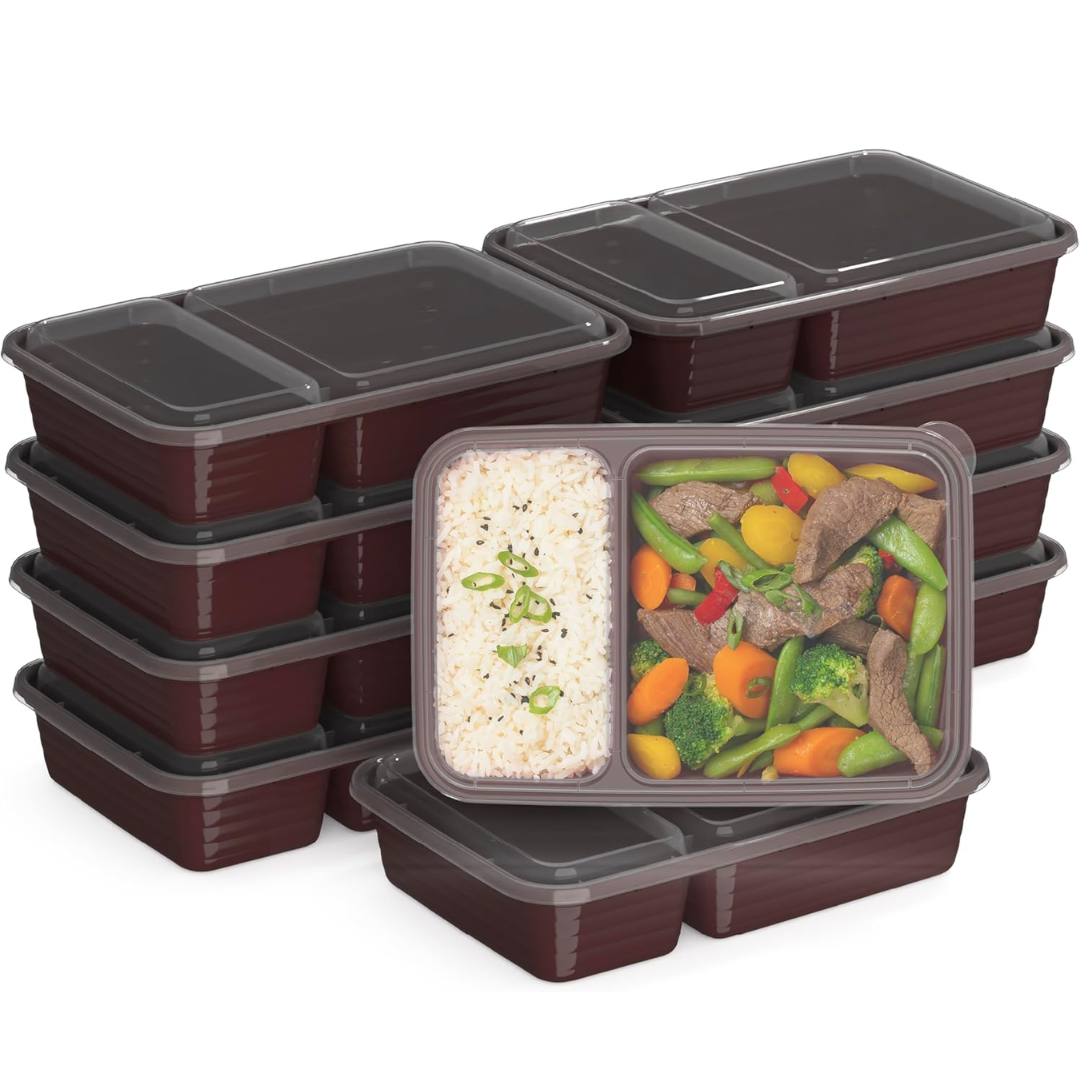 EcoBox - Duurzame 2-Compartiment Voedselcontainers Set