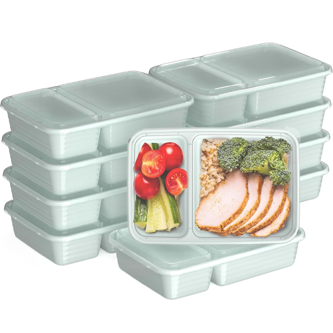 EcoBox - Duurzame 2-Compartiment Voedselcontainers Set