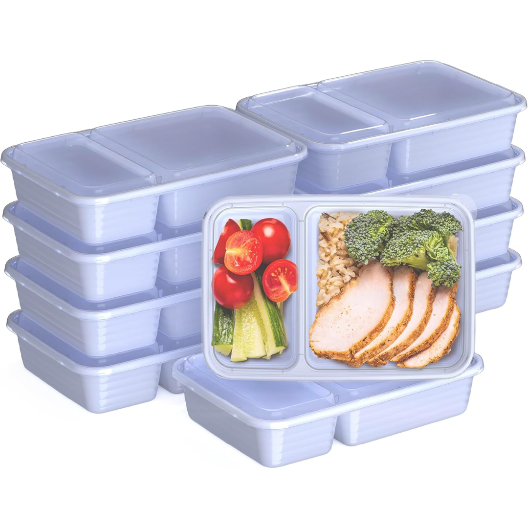 EcoBox - Duurzame 2-Compartiment Voedselcontainers Set